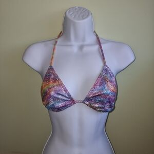 Sparkly Colorful String Bikini Top